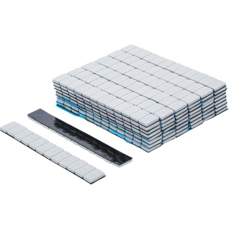 Masse d Équilibrage 50 Pièces - 12 x 5 g - Fixation Précise et Durable - BGS