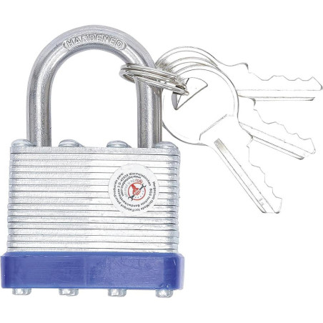 Cadenas de Sécurité 40 mm - Acier, Compact et Robuste - Protection Fiable - BGS