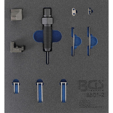Insert de Servante d Atelier 1/6 - Jeu Complémentaire pour Riveteuse - Convient pour Boulons de Chaîne 3 mm - BGS