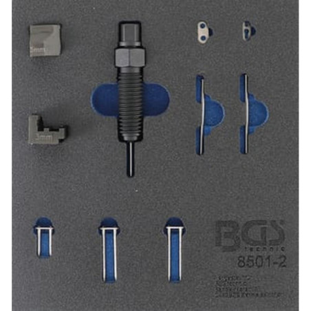 Insert de Servante d Atelier 1/6 - Jeu Complémentaire pour Riveteuse - Convient pour Boulons de Chaîne 3 mm - BGS