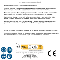 Coffret de Diagnostic Système de Refroidissement 9 pcs - Outils Précis et Complets, Pro - D-Work