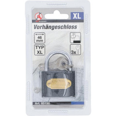 Cadenas XL 46 mm - Acier, Sécurité Renforcée - D-Work