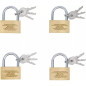 Cadenas Type L 38 mm - Acier, Compact et Sécurisé - - BGS