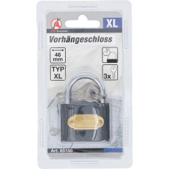 Cadenas XL 46 mm - Acier, Sécurité Renforcée - D-Work
