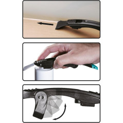 Décolleur de Joint Silicone et Jeu de Spatules 7 Pièces - Outils Polyvalents pour Décapage et Finition - BGS