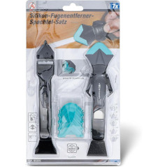 Décolleur de Joint Silicone et Jeu de Spatules 7 Pièces - Outils Polyvalents pour Décapage et Finition - BGS
