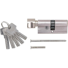 Cylindre de Serrure de Sécurité 70 mm - Avec Bouton - Sécurité Renforcée et Facilité d Utilisation - BGS