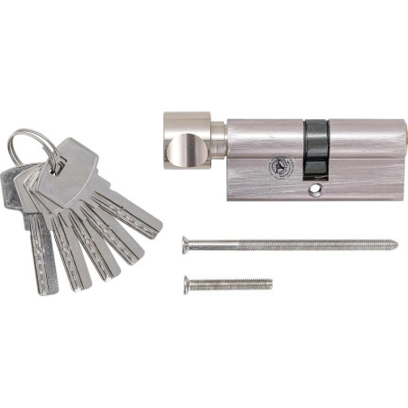 Cylindre de Serrure de Sécurité 70 mm - Avec Bouton - Sécurité Renforcée et Facilité d Utilisation - BGS