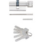 Cylindre de Serrure de Sécurité 60 mm - Avec Bouton - Sécurité Renforcée et Facilité d Utilisation - BGS