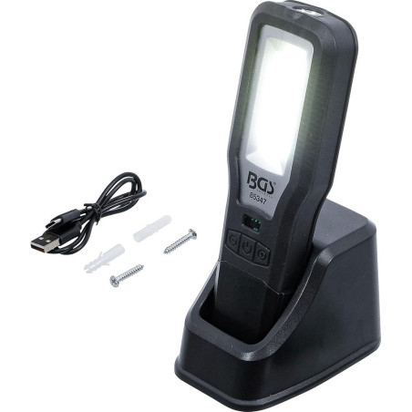 Lampe de Travail COB-LED Repliable - Station de Recharge Intégrée - Puissante et Pratique - BGS