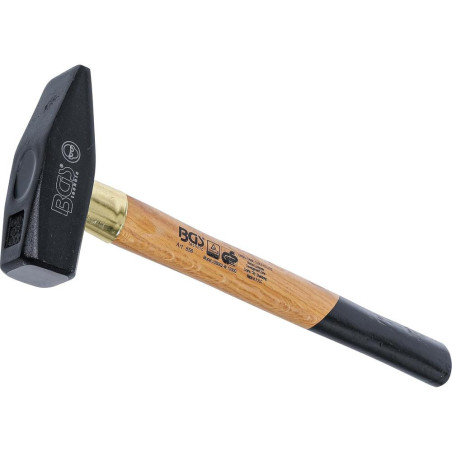 Marteau Mécanicien 1000 g - Manche Bois, Norme DIN 1041 - Précision et Robustesse - BGS