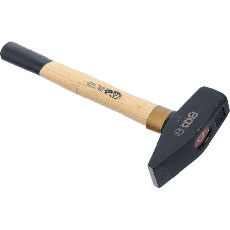 Marteau Mécanicien 1500 g - Manche Bois, Norme DIN 1041 - Précision et Robustesse - BGS