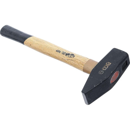 Marteau Mécanicien 2000 g - Manche Bois, Norme DIN 1041 - Précision et Robustesse - BGS