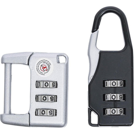 Jeu de Serrures de Bagages à Chiffres - 2 pcs - Sécurité et Praticité - D-Work