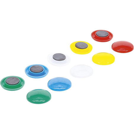 Jeu d’Aimants Ø30 mm - 10 Pièces - Puissants et Polyvalents - BGS