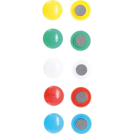 Jeu d'Aimants D.30 mm - 10 pcs - Puissants et Polyvalents - D-Work