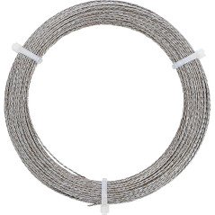 Corde à Piano Nouée 25 m - Acier, Résistante et Polyvalente - D-Work