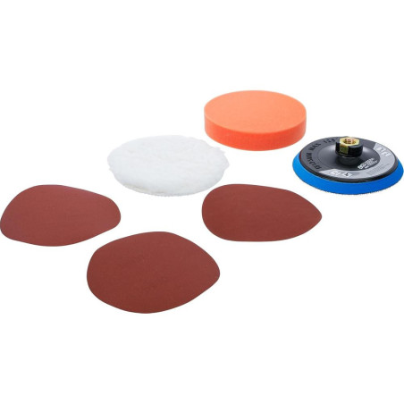 Jeu de Disques de Polissage et Ponçage D.125 mm - Polyvalent et Efficace, Pro - D-Work
