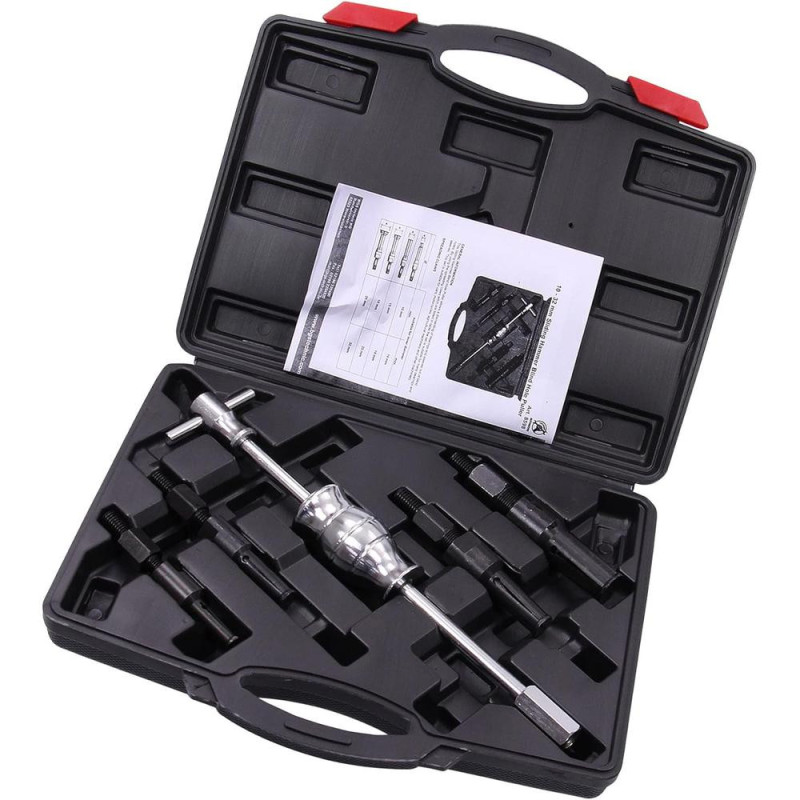 Jeu d Extracteurs de Roulements Intérieurs 5 pcs - Masse à Inertie - Extraction Facile et Précise - D-Work Jeu d Extracteurs de Roulements Intérieurs 5 pcs - Masse à Inertie - Extraction Facile et Précise - D-Work