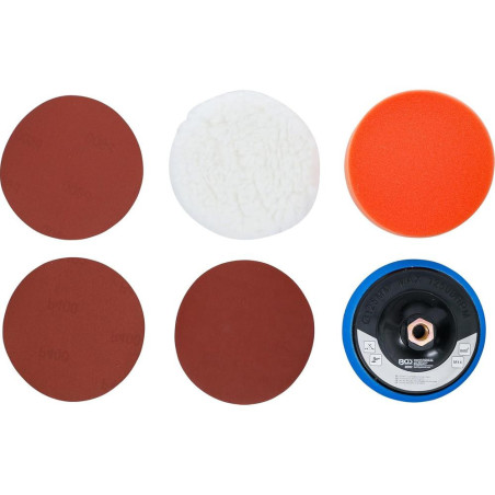Jeu de Disques de Polissage et Ponçage D.125 mm - Polyvalent et Efficace, Pro - D-Work