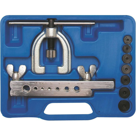 Presse à Collets Doubles - 9 pcs - Serrage Précis et Fiable, Pro - Acier Robuste - D-Work