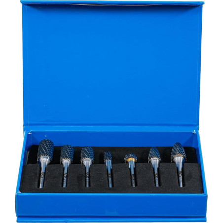 Jeu de Fraises HSS 7 pcs - Plastique, Pro - Acier Rapide, Précision et Durabilité - D-Work