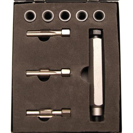 Kit de Réparation Filet de Bougie M10 x 1,25 - - Réparation Facile et Durable - BGS