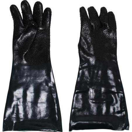 Gants de Rechange pour Cabine de Sablage à Air Comprimé - Dimensions 17,5x6,3x21,8 cm - Résistants et Confortables - BGS