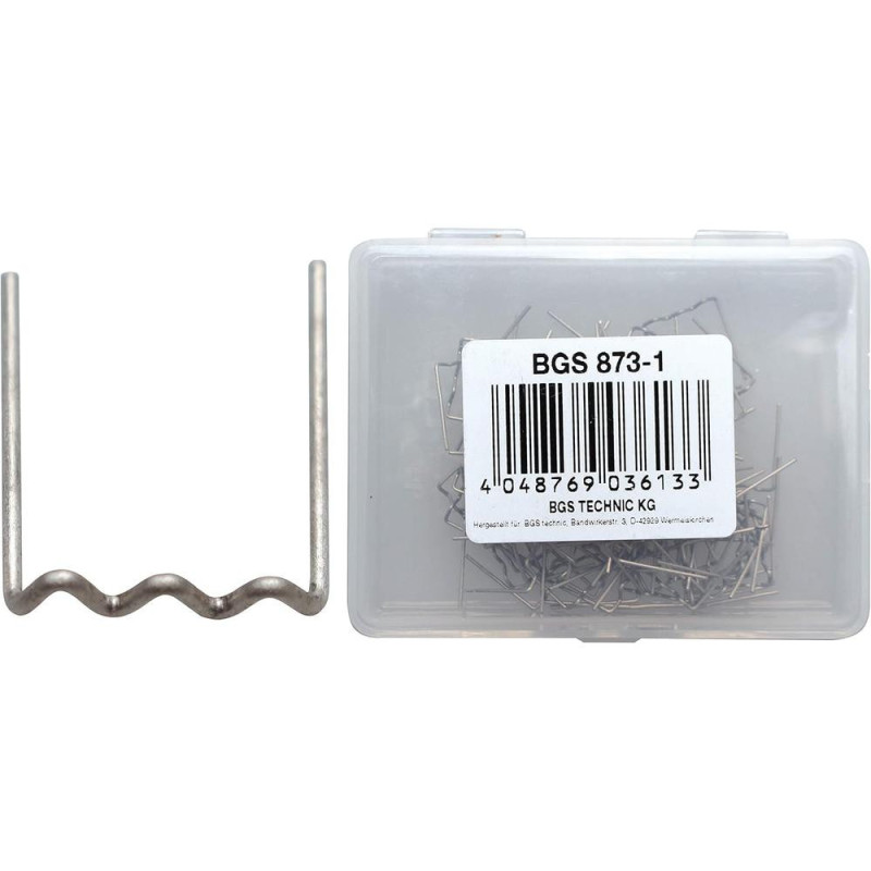 Agrafes de Réparation Forme U Ø0,6 mm - 100 Pièces - Fixation Précise et Durable - - BGS