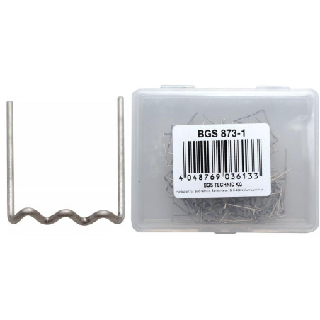 Agrafes de Réparation Forme U Ø0,6 mm - 100 Pièces - Fixation Précise et Durable - - BGS