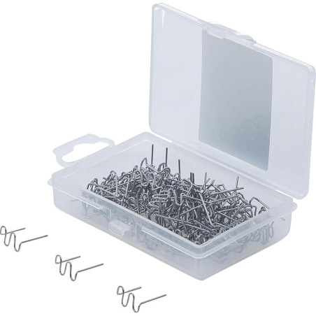 Agrafes de Réparation Forme W Ø0,8 mm - 100 Pièces - Fixation Précise et Durable - BGS
