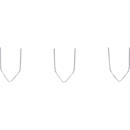 Agrafes de Réparation Forme V Ø0,6 mm - 100 Pièces - Résistantes et Pratiques pour Fixations Rapides - BGS