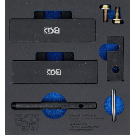 Insert de Servante d Atelier 1/6 - Coffret de Calage pour BMW M42 / M50 - Organisation et Protection des Outils - BGS