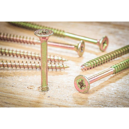 Vis Multifonctions Cruciforme PZ2 5x80 mm - Lot de 50 Pièces - Acier, Résistantes et Polyvalentes - BGS