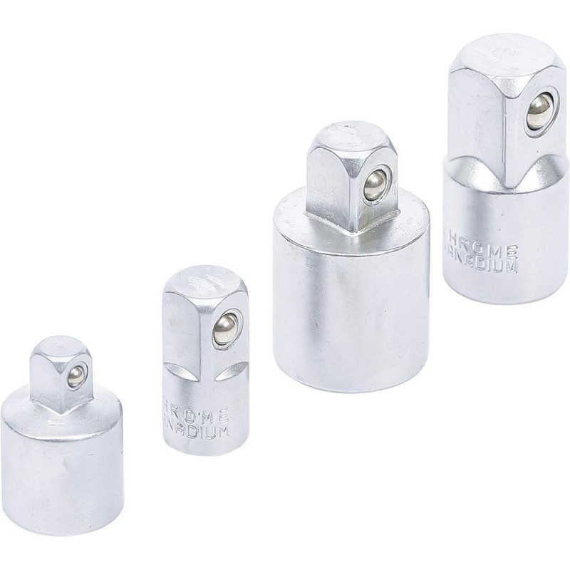 Jeu d'Adaptateurs de Douilles 4 pcs - Acier, Compact et Pratique - D-Work Jeu d'Adaptateurs de Douilles 4 pcs - Acier, Compact et Pratique - D-Work