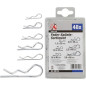 Assortiment d’Œillets 12,5 x 21 mm - 40 Pièces - Résistants et Pratiques pour Fixation et Renfort - BGS