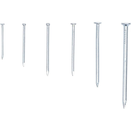 Assortiment de Clous et Pointes 200 pcs - Acier, Usage Polyvalent - Fixation Fiable et Durable - D-Work