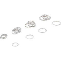 Assortiment de Bagues à Clés 20 Pièces - Acier, Précision et Durabilité - - BGS