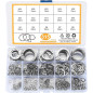 Assortiment de Bagues à Clés 20 pcs - Acier, Précision et Durabilité - Pro - D-Work