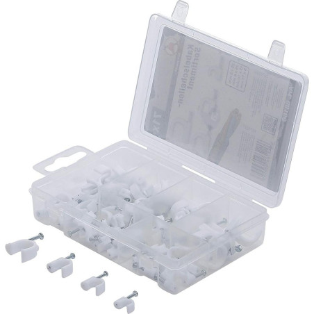 Assortiment de Serre-Câbles 71 pcs - Organisation et Fixation Faciles, Pro, Nylon Résistant - D-Work