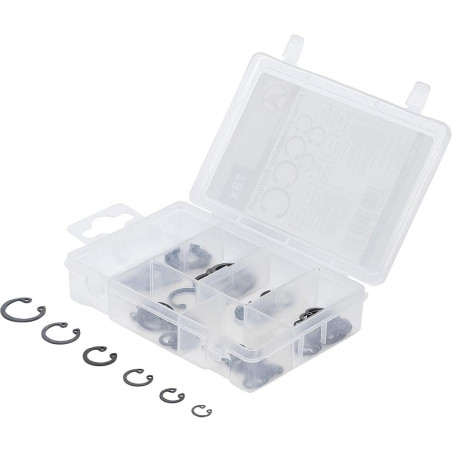 Assortiment de Circlips Intérieurs Ø8-19 mm - 78 Pièces - Acier Résistant - Fixation Sécurisée - BGS