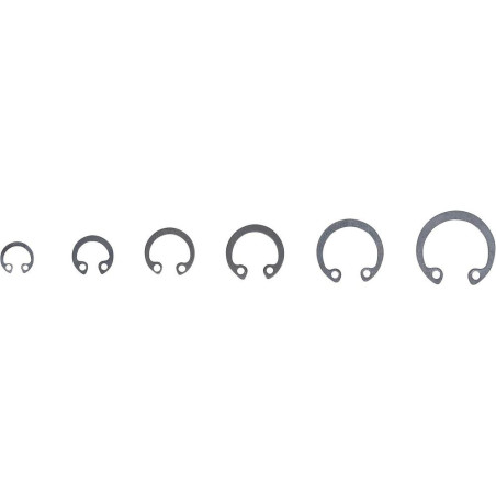 Assortiment de Circlips Intérieurs D.8-19 mm - 78 pcs - Acier Résistant - Fixation Sécurisée - D-Work