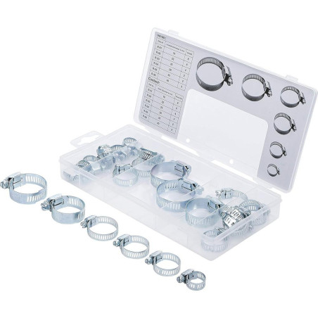 Assortiment de Pinces pour Colliers 25 pièces - Acier, Précision et Polyvalence - - BGS