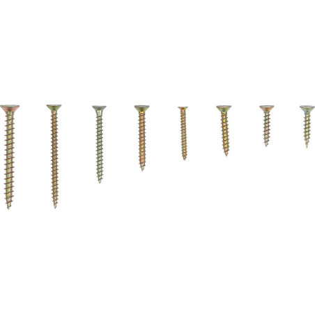 Assortiment de Vis Multifonctions Cruciforme PZ2 - 120 pcs - Acier, Résistantes et Polyvalentes - D-Work