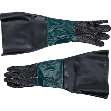 Gants de Rechange pour Cabine de Sablage à Air Comprimé - Compatible Art. 8717 - Protection et Confort - BGS