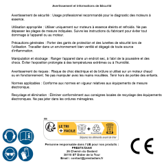 Compressiomètre Numérique Moteurs Essence - Diagnostic Auto