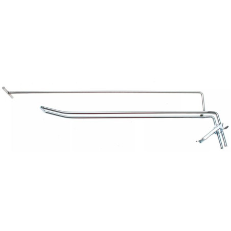 Crochets Doubles 300x4,8 mm - Bras de Support et Goupille Transversale - Fixation Solide et Sécurisée - BGS