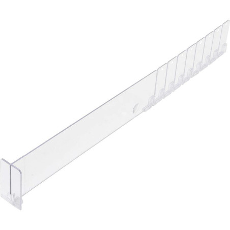 Séparateur en Plastique Transparent 285/480x60 mm - Léger et Pratique - BGS