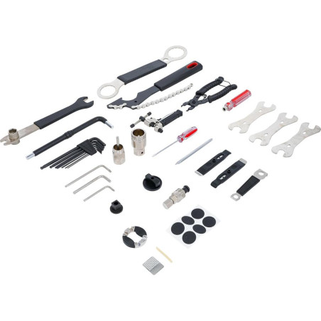 Kit d Outils de Réparation de Bicyclettes 32 Pièces - Complet et Polyvalent - Réparations Faciles et Rapides - BGS