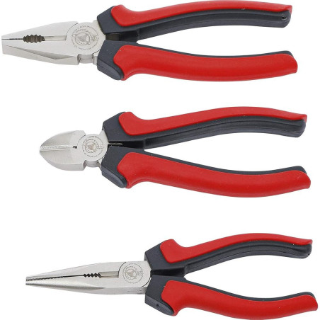 Jeu de Pinces 3 pcs, Acier, Précision et Robustesse, Pro - D-Work